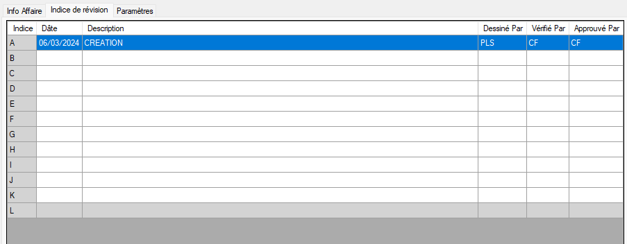 Utilisation des raccourcis clavier dans la grille d'indices