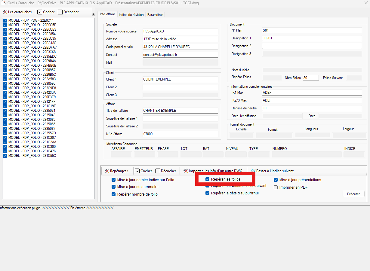 Attribution automatique des numéros de folio