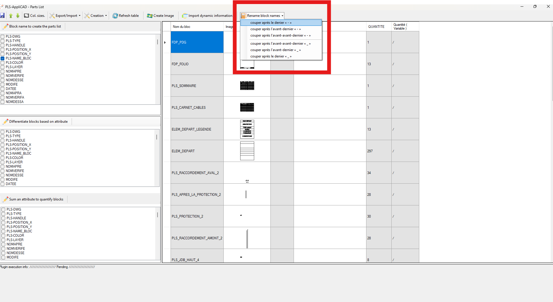 Simplification / renommage des noms de blocs pour une nomenclature plus lisible