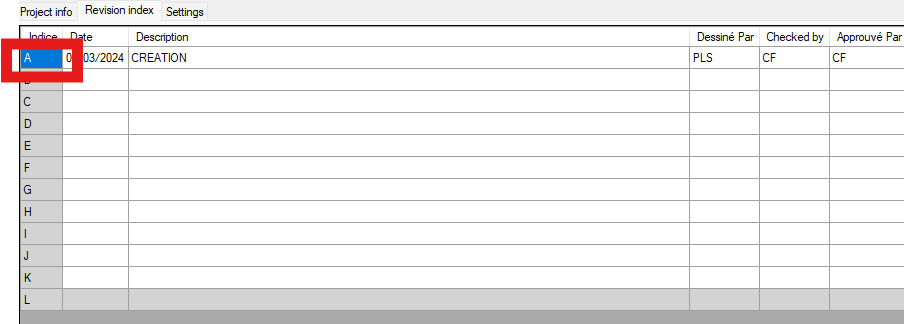 Mise à jour automatique du dernier indice utilisé dans chaque folio