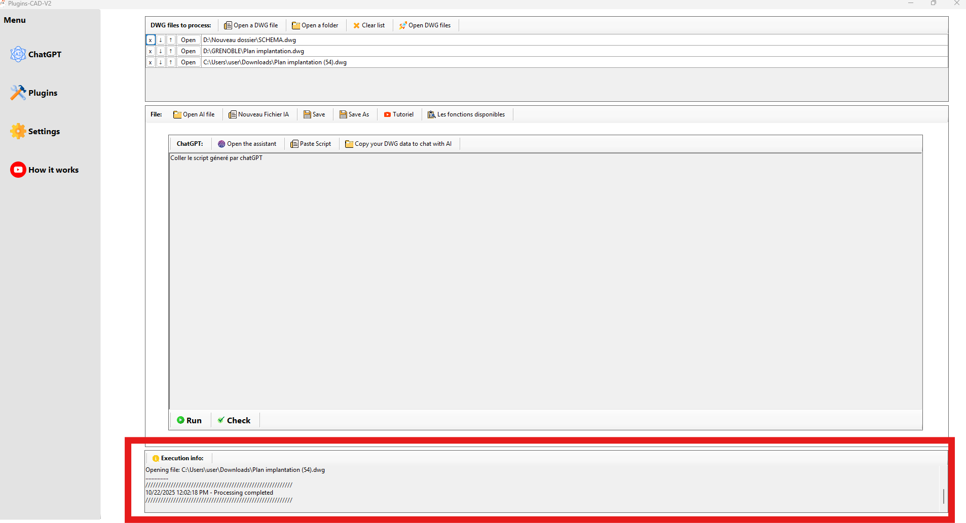 Journal en temps réel des actions et erreurs