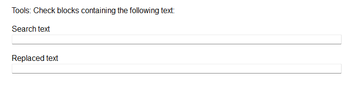 Boîte de dialogue rechercher / remplacer le texte