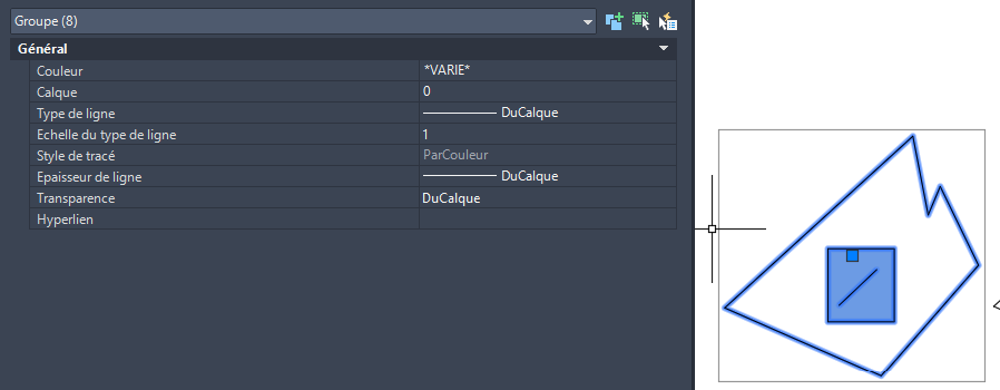 Détection des groupes présents dans le DWG